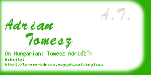 adrian tomesz business card